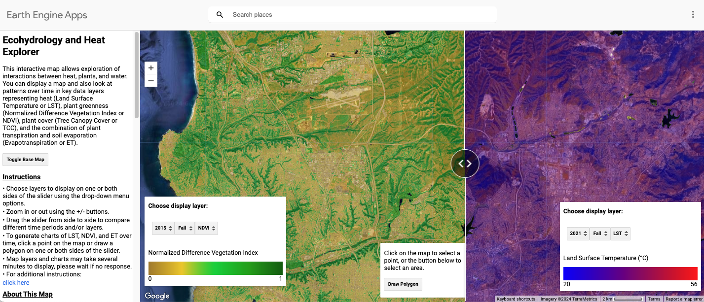 Featured image for “Mapping the Interactions between Heat, Plants, and Water: My Experience with the Ecohydrology and Heat Explorer”